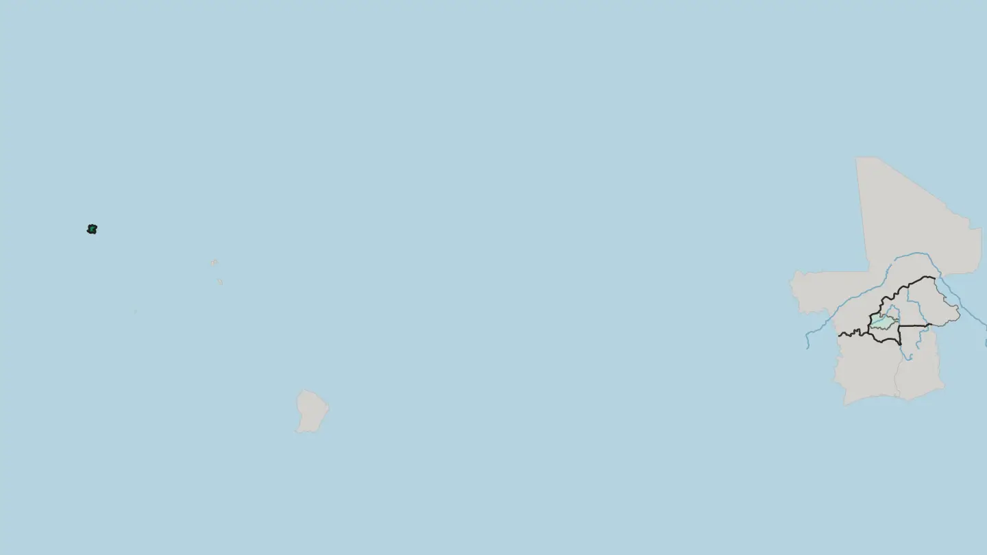Map of Centre in Burkina Faso