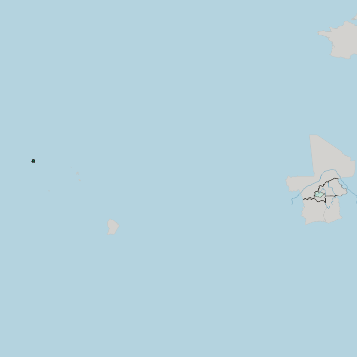 Map showing Centre — In Burkina Faso