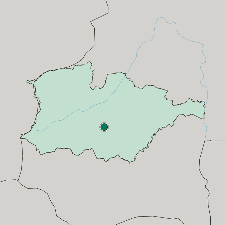 Map showing Bobo-Dioulasso — In High-Basins Region