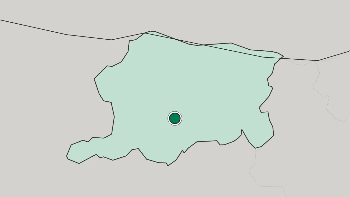 Map of Pleven in Bulgaria