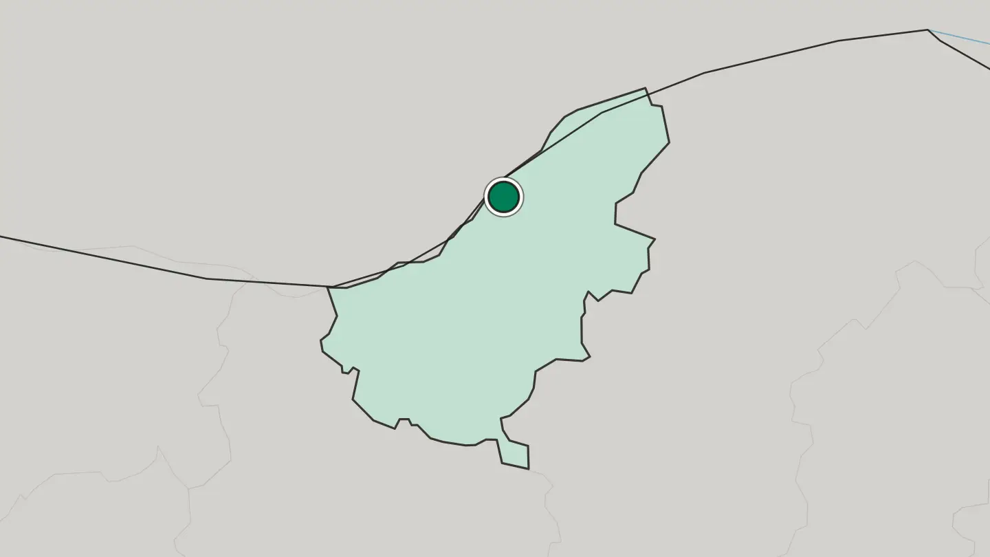 Map of Ruse in Bulgaria