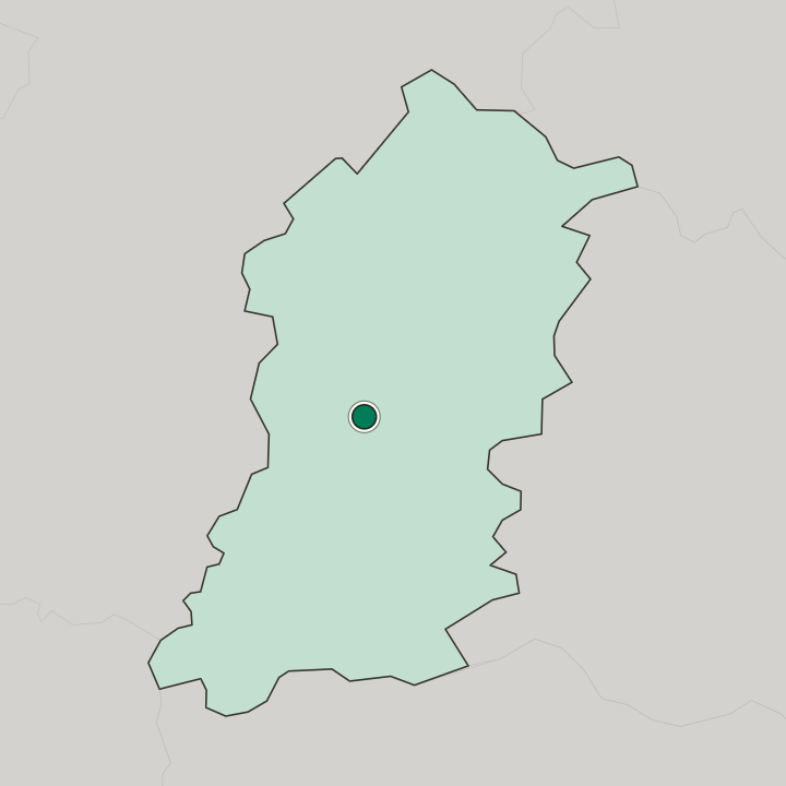 Map showing Shumen — In Oblast Shumen