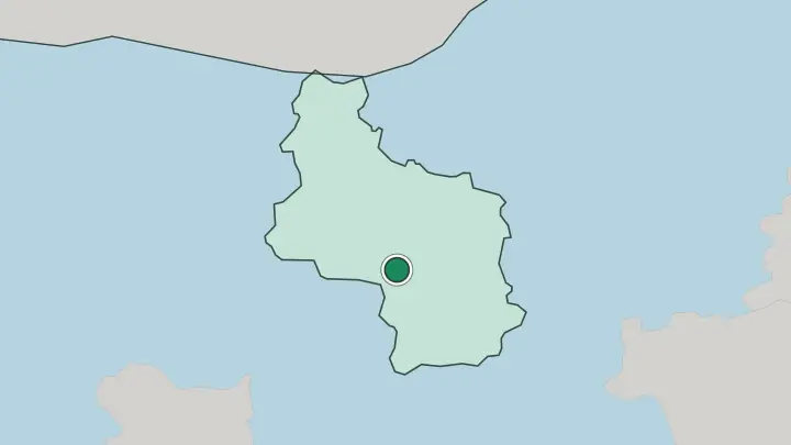 Map of Veliko Tŭrnovo in Bulgaria
