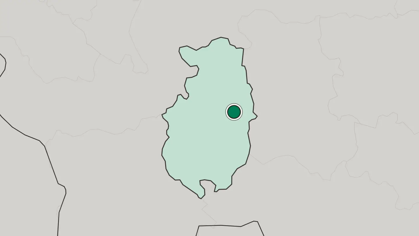Map of Pazardzhik in Bulgaria
