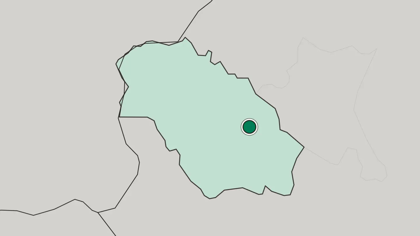 Map of Pernik in Bulgaria
