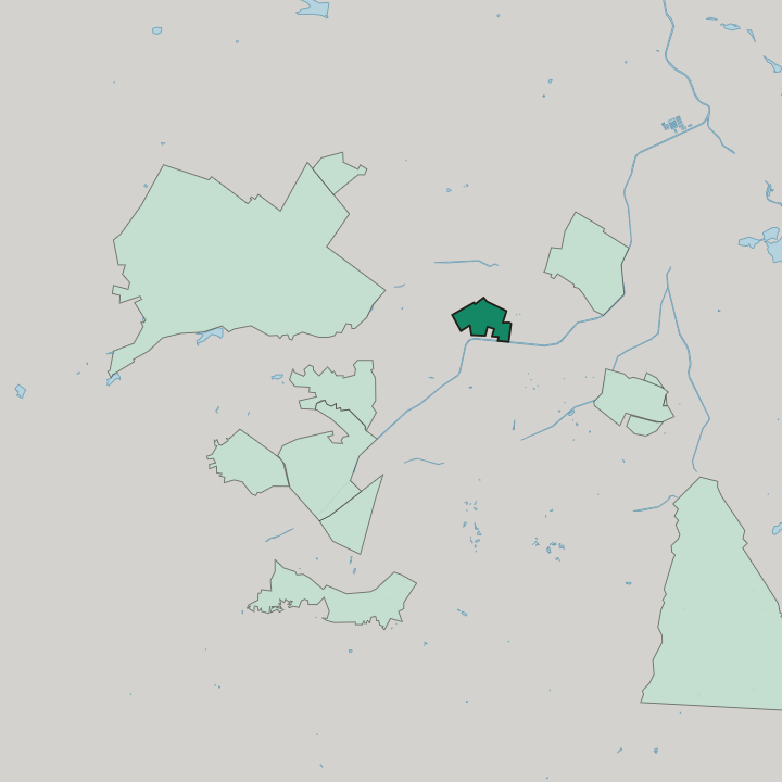 Map showing Banishora — In Sofia