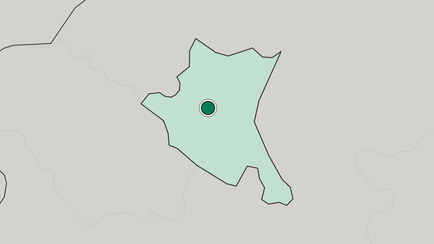 Map of Sofia in Bulgaria
