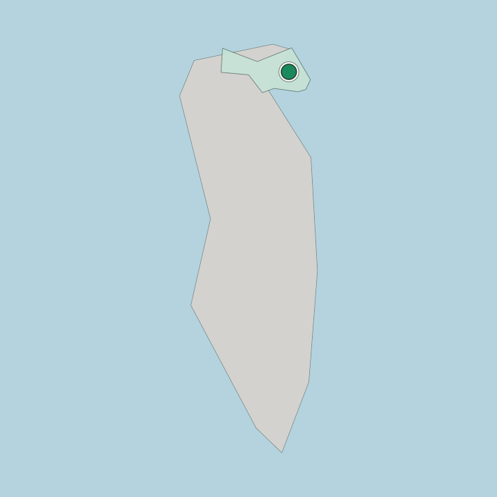 Map showing Manama — In Bahrain