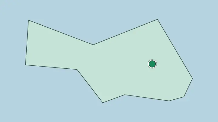 Map of Manama in Bahrain