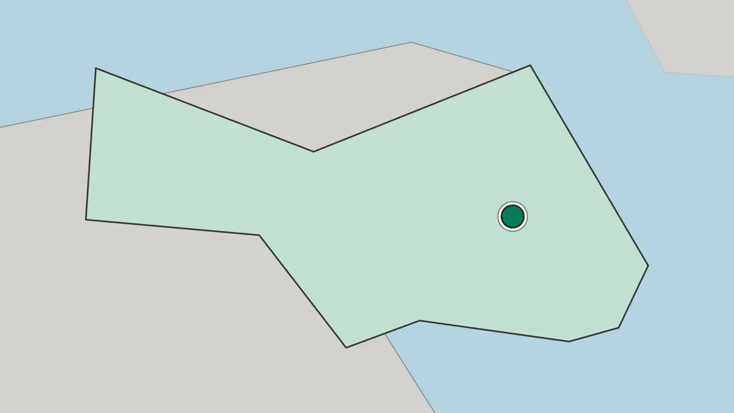 Map of Manama in Bahrain