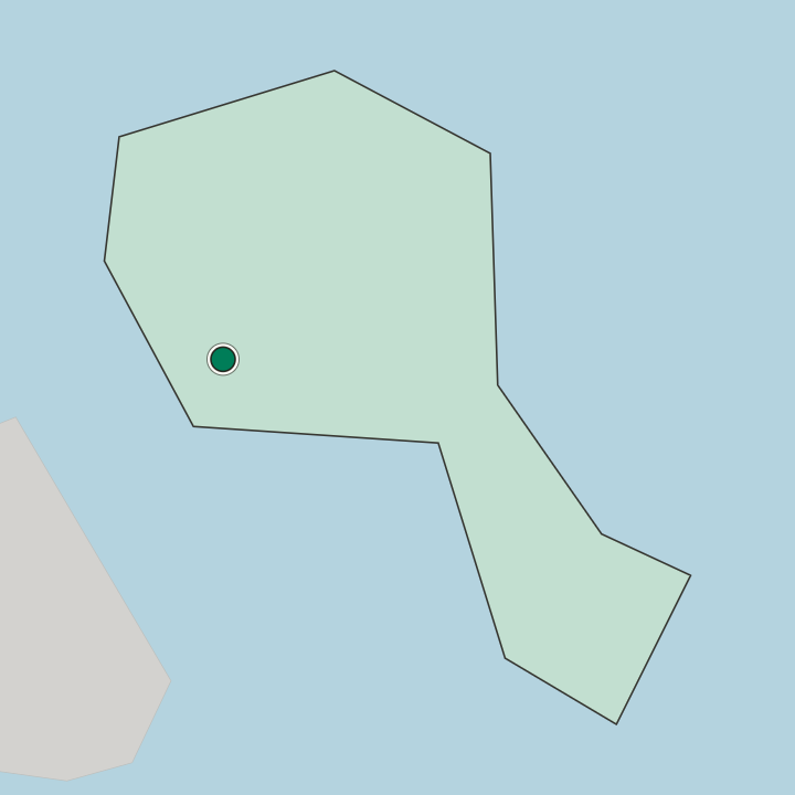 Map showing Al Muharraq — In Muharraq Governorate
