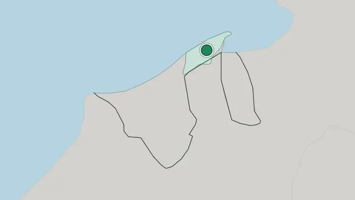 Map of Bandar Seri Begawan in Brunei