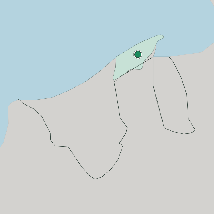 Map showing Bandar Seri Begawan — In Brunei