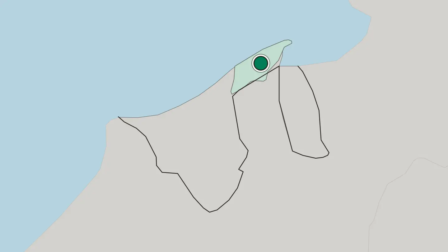 Map of Bandar Seri Begawan in Brunei