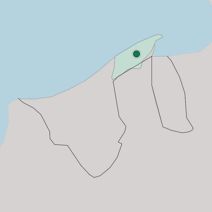 Map showing Bandar Seri Begawan — In Brunei