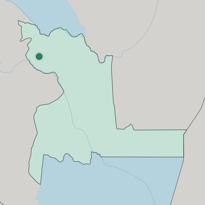 Map showing Sucre — In Departamento de Chuquisaca