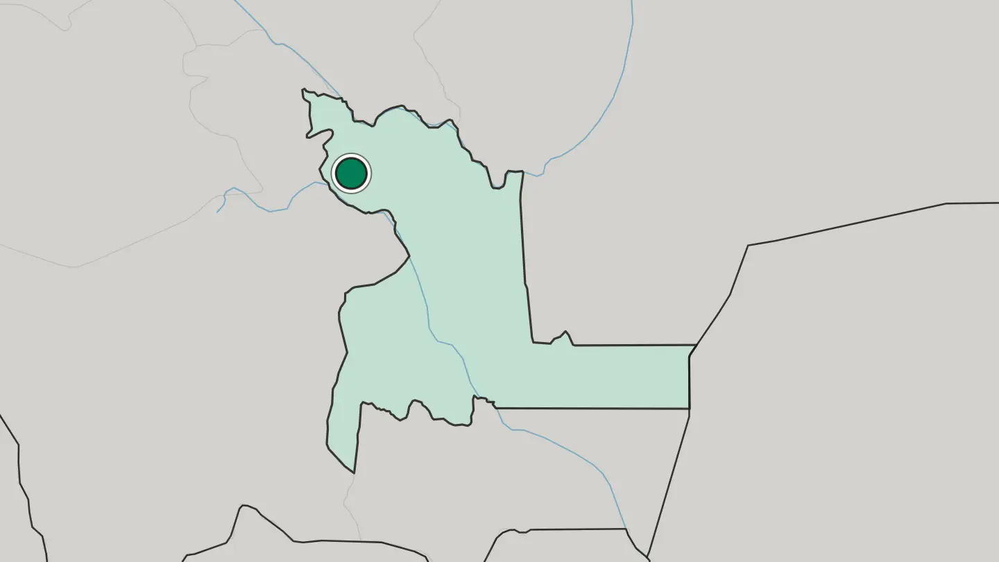Map of Sucre in Bolivia