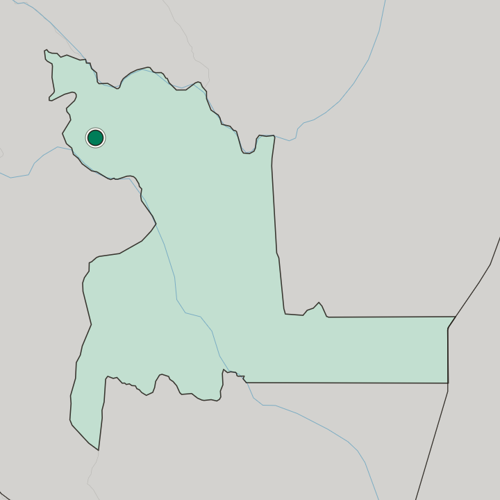 Map showing Sucre — In Departamento de Chuquisaca