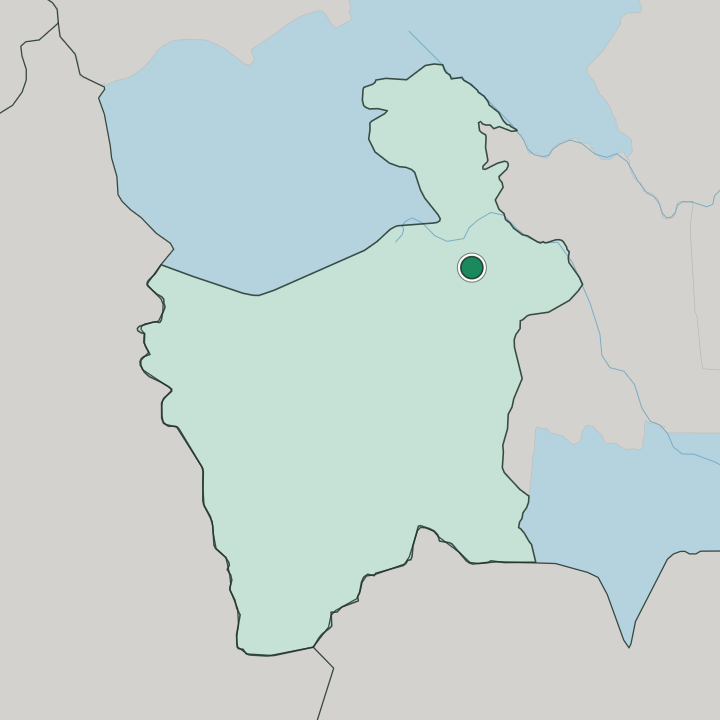 Map showing Potosí — In Departamento de Potosí