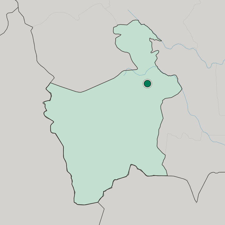 Map showing Potosí — In Departamento de Potosí