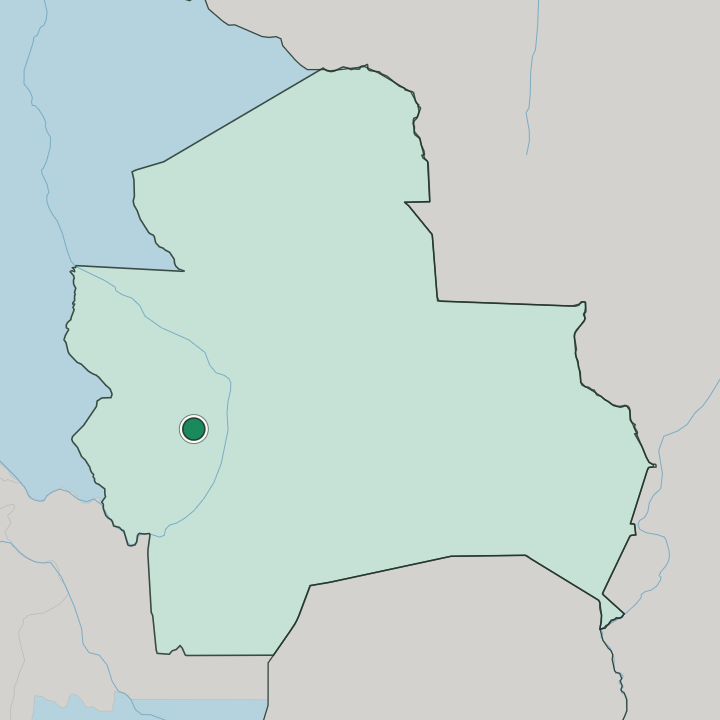 Map showing Santa Cruz de la Sierra — In Departamento de Santa Cruz
