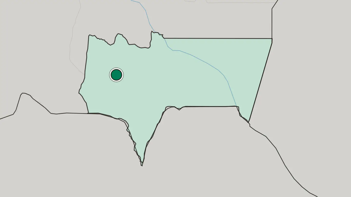 Map of Tarija in Bolivia