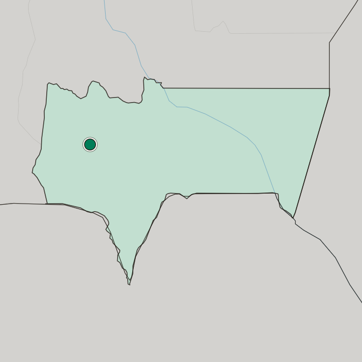Map showing Tarija — In Departamento de Tarija