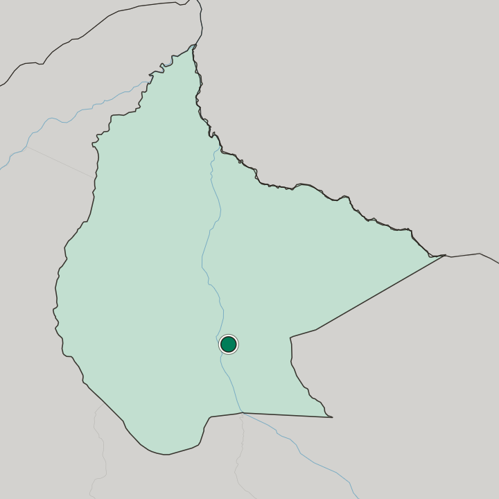 Map showing Trinidad — In El Beni