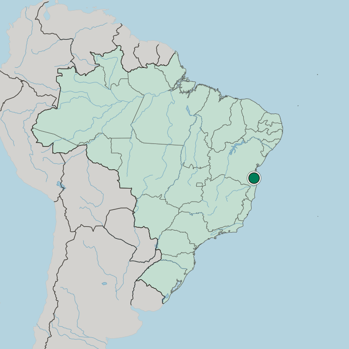 Map showing Itabuna — In Brazil