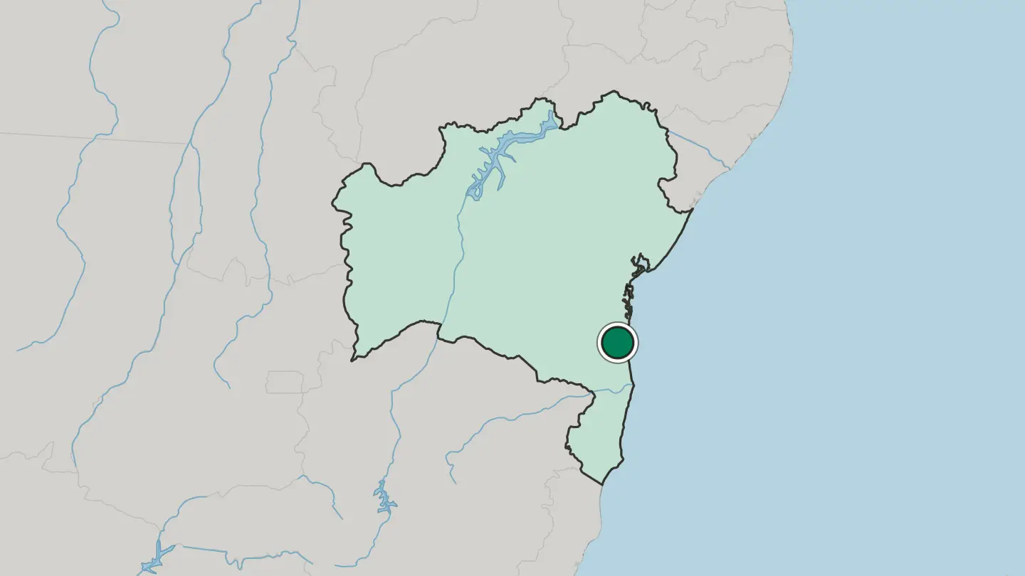 Map of Itabuna in Brazil