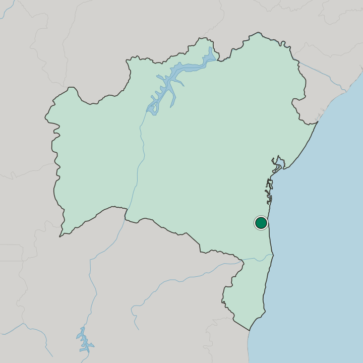 Map showing Itabuna — In Bahia