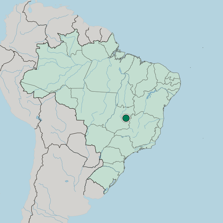Map showing Ceilândia — In Brazil