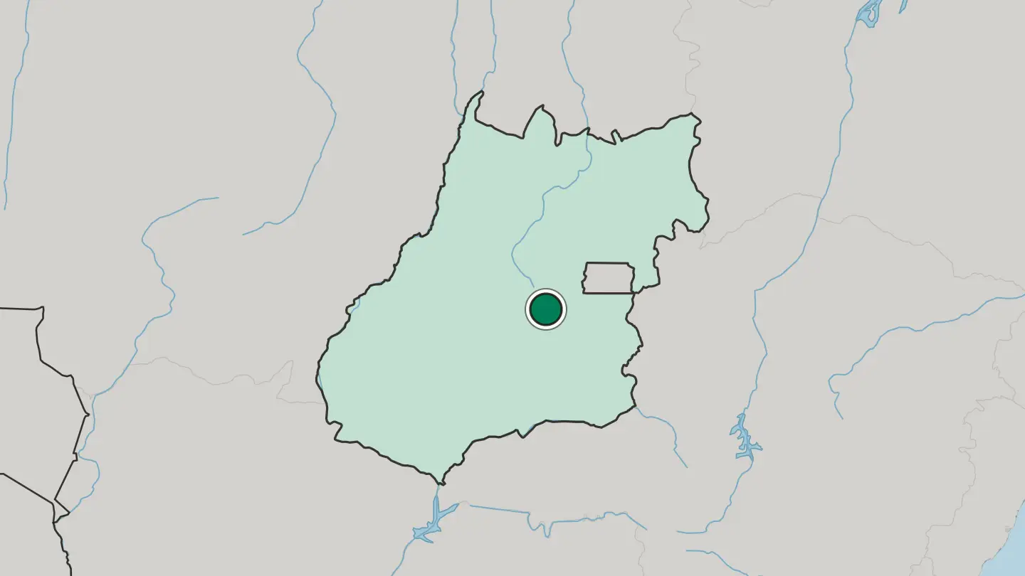 Map of Anápolis in Brazil