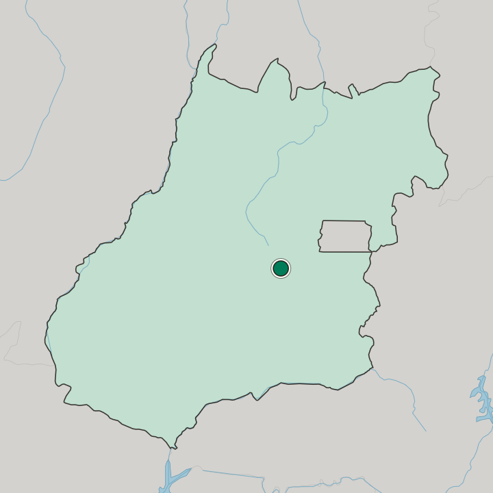 Map showing Anápolis — In Goiás