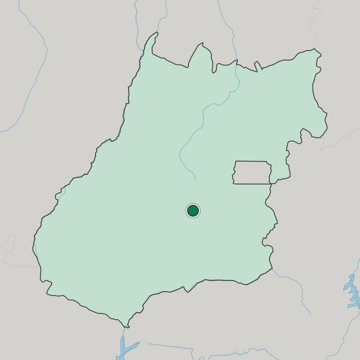 Map showing Goiânia — In Goiás