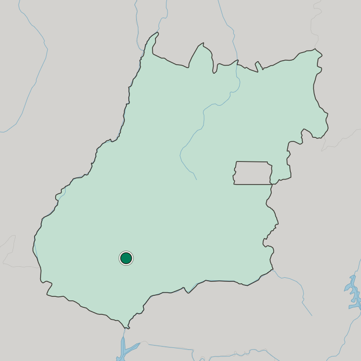 Map showing Rio Verde — In Goiás