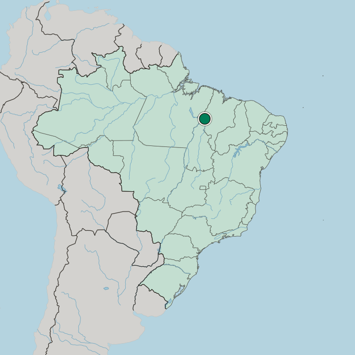 Map showing Imperatriz — In Brazil