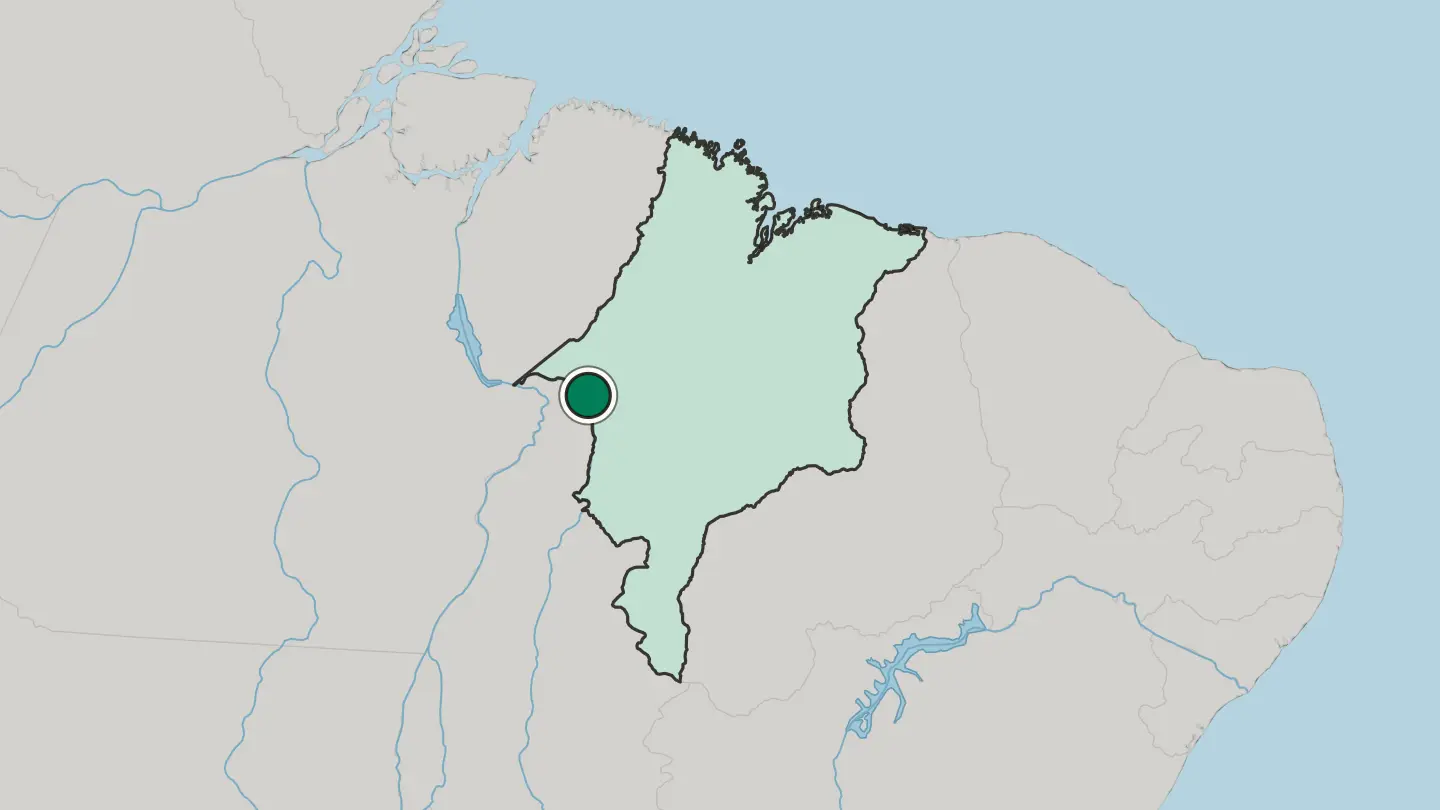 Map of Imperatriz in Brazil