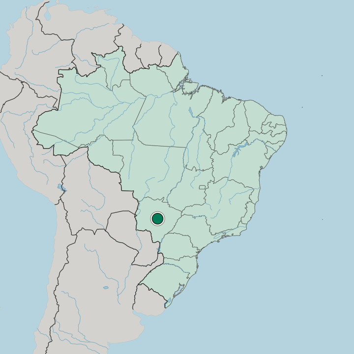 Map showing Amambaí — In Brazil
