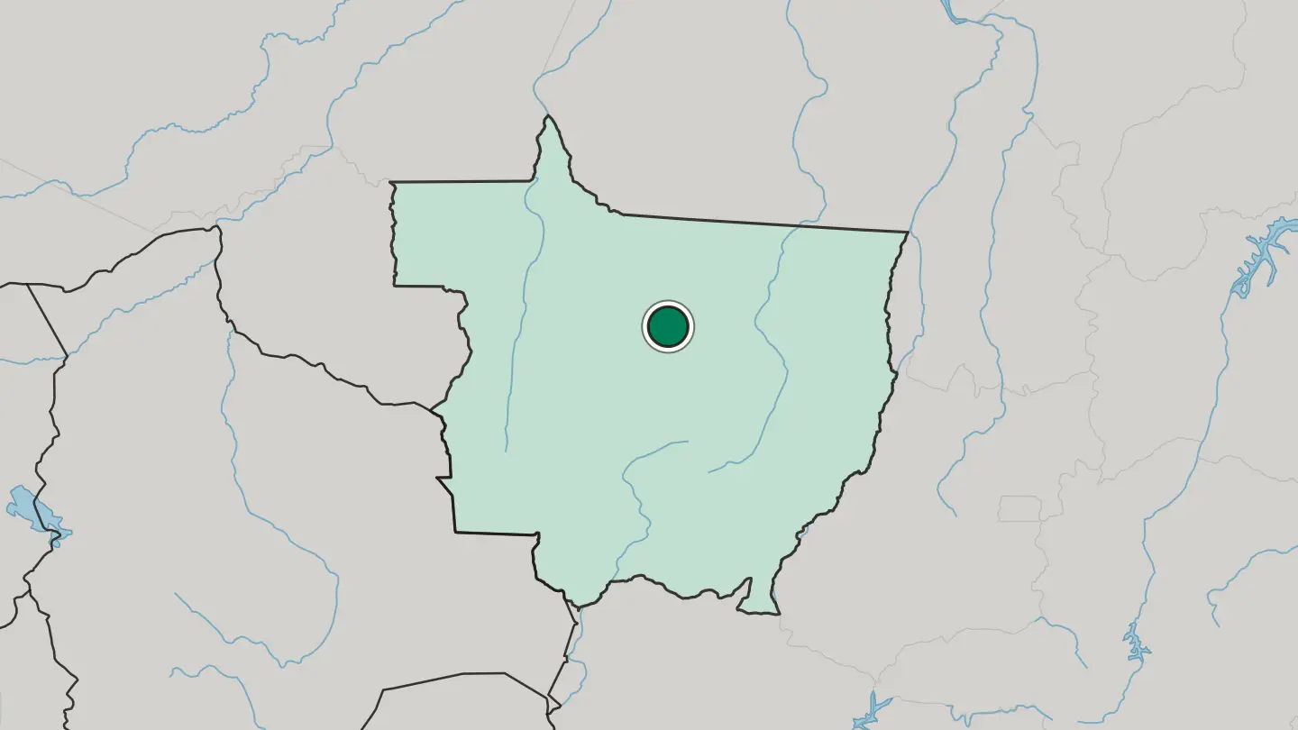 Map of Sinop in Brazil