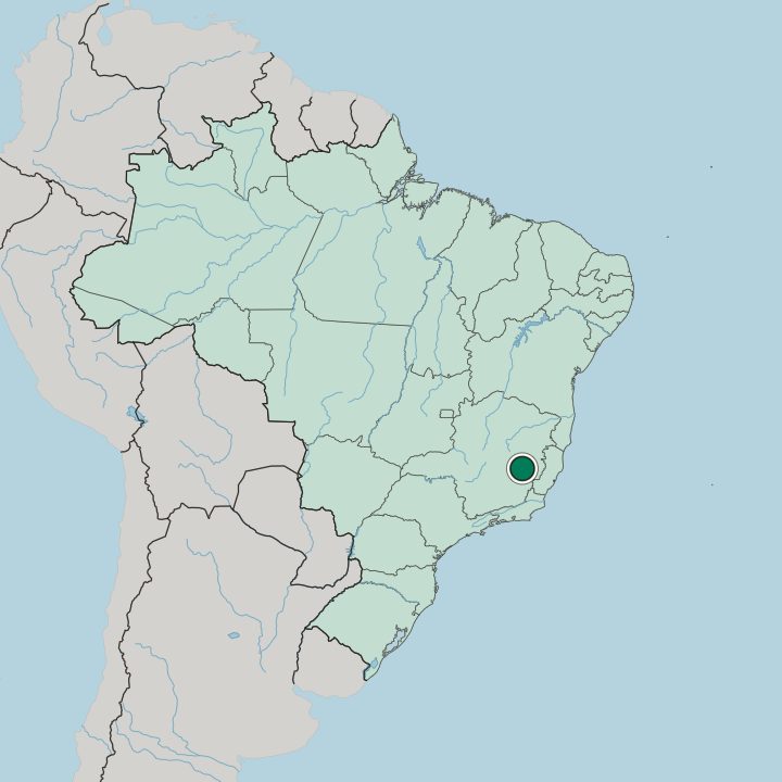 Map showing Ipatinga — In Brazil