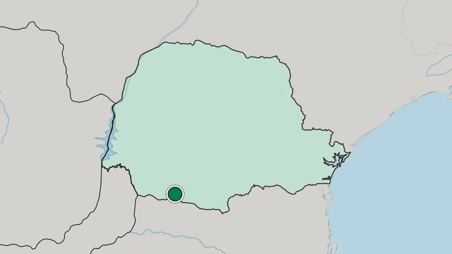 Map of Pato Branco in Brazil