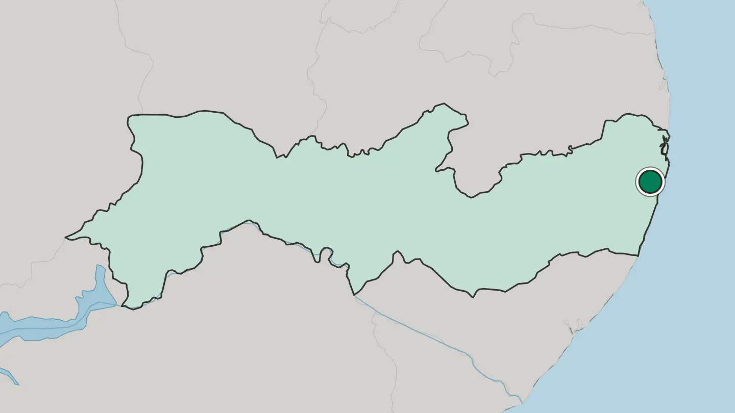 Map of Jaboatão dos Guararapes in Brazil