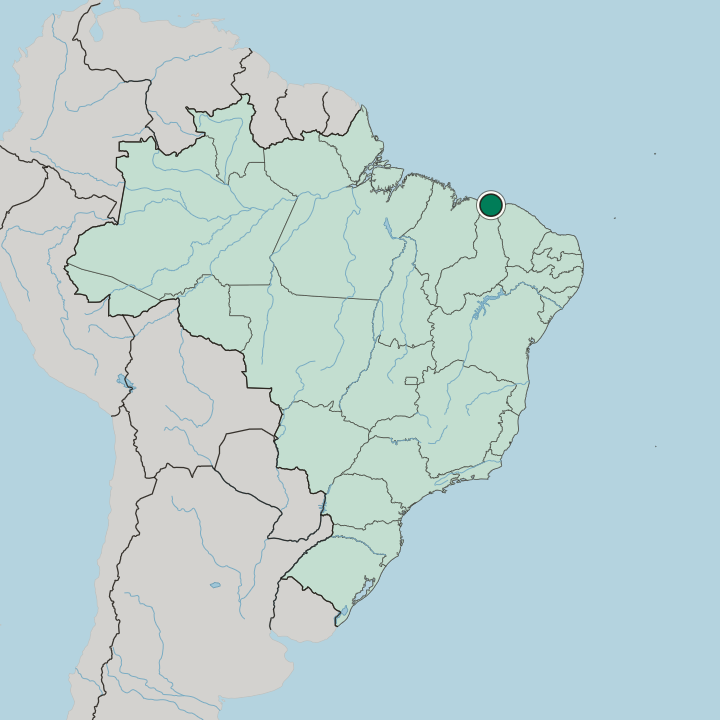 Map showing Parnaíba — In Brazil