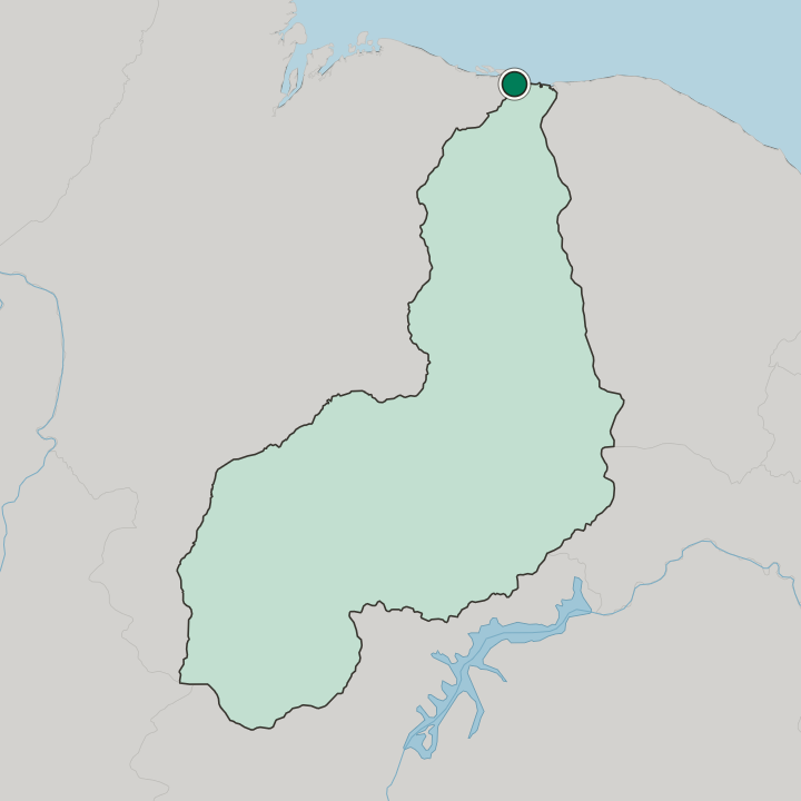 Map showing Parnaíba — In Piauí