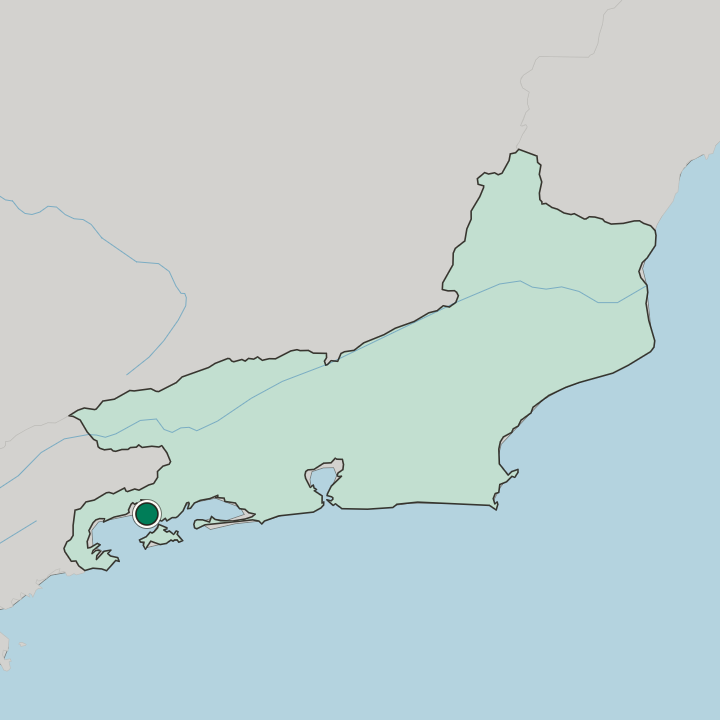 Map showing Angra dos Reis — In Rio de Janeiro