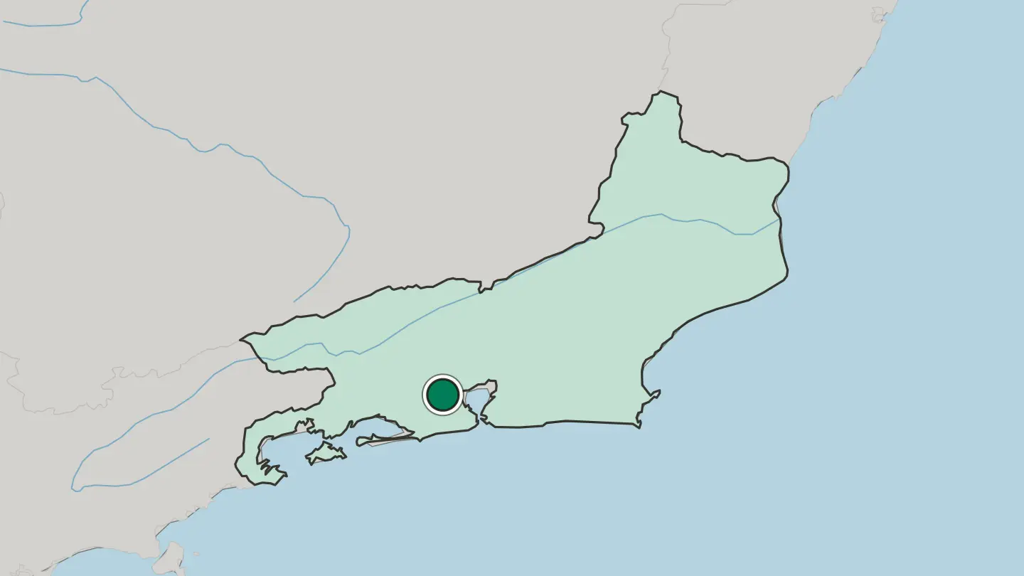 Map of Belford Roxo in Brazil