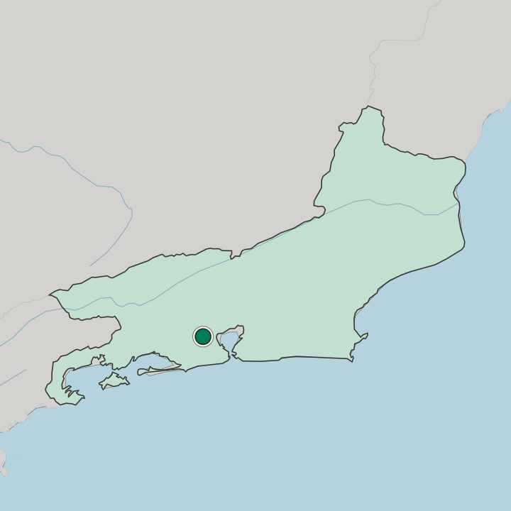 Map showing Belford Roxo — In Rio de Janeiro