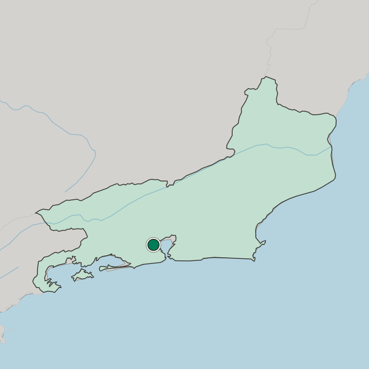 Map showing Duque de Caxias — In Rio de Janeiro