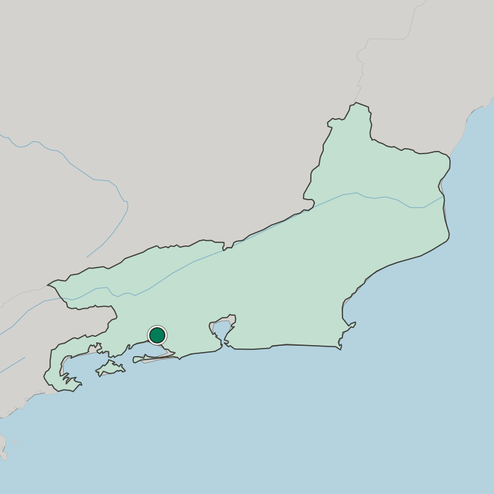 Map showing Itaguaí — In Rio de Janeiro